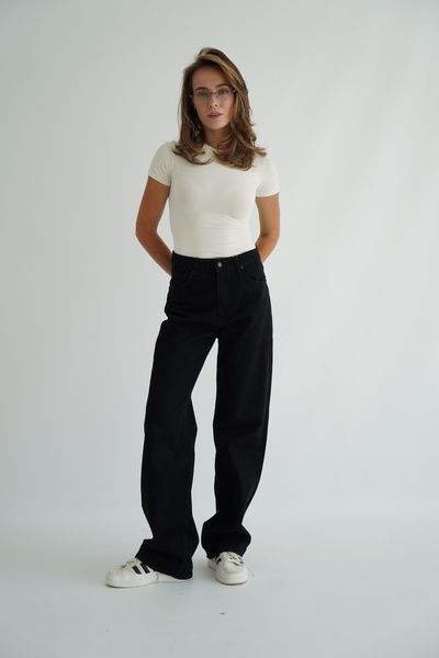 Прямі джинси чорні 2478-black-34 фото